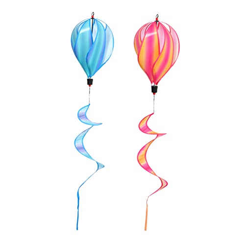 QUMIIRITY 2Stücke Heißluftballons Stilvolle Hängende Dekoration für Garten Party und Outdoor Regenbogenfarbe mit Kreativem Twisting Design für Festliche Anlässe QUMIIRITY 2Stücke Heißluftballons Stilvolle Hängende Dekoration für Garten Party und Outdoor Regenbogenfarbe mit Kreativem Twisting Design für Festliche Anlässe von QUMIIRITY