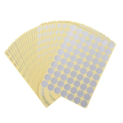 QUMIIRITY 30 Blatt Selbstklebende Farbcodierungs Aufkleber Farbige Punkte Ablösbar Vielseitige Markierungsetiketten für Schule Kalender Scrapbooking Büroorganisation in Gold und Silber von QUMIIRITY