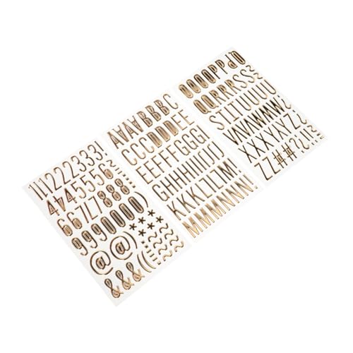 QUMIIRITY 3blätter Gold Buchstaben Sticker Für Scrapbooking Aufkleber Für Kreative Projekte Selbstklebend Bubble Alphabet Für Personalisierte Bastelideen QUMIIRITY 3blätter Gold Buchstaben Sticker Für Scrapbooking Aufkleber Für Kreative Projekte Selbstklebend Bubble Alphabet Für Personalisierte Bastelideen von QUMIIRITY