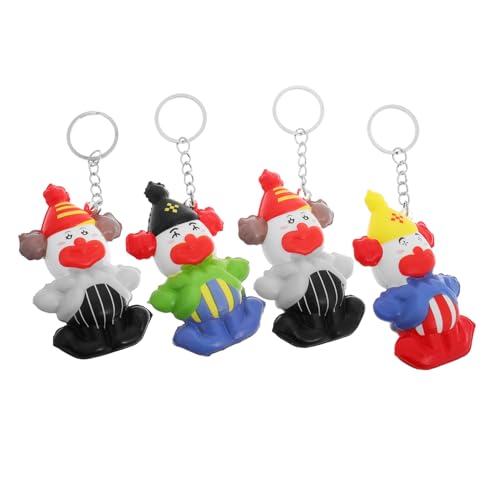 QUMIIRITY 4 Stück Clown-schlüsselanhänger Schlüsselanhänger Masse Clown-puppen-anhänger Große Schlüsselanhänger Für Clown-gastgeschenke Puppe Schlüsselanhänger Rucksack-charms Schwamm QUMIIRITY 4 Stück Clown-schlüsselanhänger Schlüsselanhänger Masse Clown-puppen-anhänger Große Schlüsselanhänger Für Clown-gastgeschenke Puppe Schlüsselanhänger Rucksack-charms Schwamm von QUMIIRITY