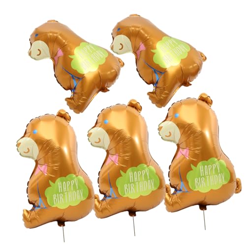 QUMIIRITY 5 Stück Aluminiumfolienballons Partyballons Süßer Folienballon Verschiedene Aufblasbare Tiere Für Kuhgeburtstag Das Tier Weihnachtsdekorationen Weihnachtsgeschenke von QUMIIRITY