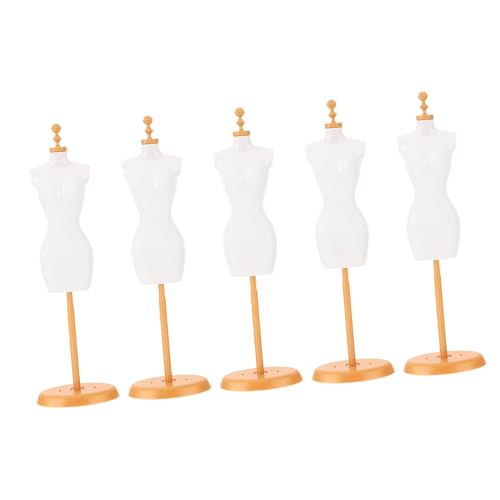 QUMIIRITY 5 Stück Teiliges Puppenkleiderständer Lebensmittelechter Kunststoff Stabiler Puppenständer für Kleidungsdisplay Realistische Mini Schaufensterpuppe für Puppenhaus Dekoration QUMIIRITY 5 Stück Teiliges Puppenkleiderständer Lebensmittelechter Kunststoff Stabiler Puppenständer für Kleidungsdisplay Realistische Mini Schaufensterpuppe für Puppenhaus Dekoration von QUMIIRITY
