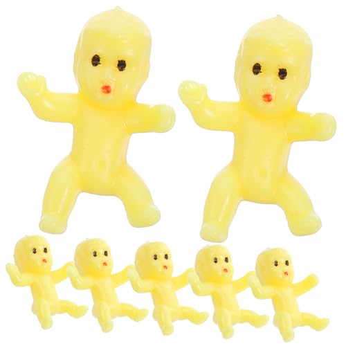 QUMIIRITY 50 Stück Dekorationen für die Babyparty klein Figuren Babypuppe Mini-Puppen spielzeughandys für Babys babyspielzeug entzückende Plastikbabys Mini-Plastikbabys für Partys Yellow QUMIIRITY 50 Stück Dekorationen für die Babyparty klein Figuren Babypuppe Mini-Puppen spielzeughandys für Babys babyspielzeug entzückende Plastikbabys Mini-Plastikbabys für Partys Yellow von QUMIIRITY