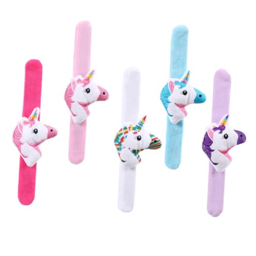 QUMIIRITY 5St Einhorn-Plüsch-Cartoon-Kreis-Armband Armbänder Manschette Slap-Bands mit Tiermotiven Partygeschenk Animal-Slap-Armband Partyzubehör Armband für die Dekoration QUMIIRITY 5St Einhorn-Plüsch-Cartoon-Kreis-Armband Armbänder Manschette Slap-Bands mit Tiermotiven Partygeschenk Animal-Slap-Armband Partyzubehör Armband für die Dekoration von QUMIIRITY