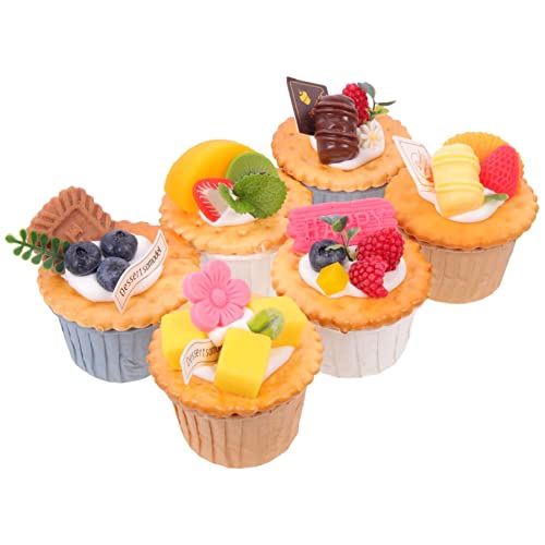 QUMIIRITY 6 Stück Cupcake-Modell Hochzeit Party Attrappe gefälschte Kuchendekoration Simulation Kuchen Kuchendummies realistische Cupcake-Requisiten Kuchen-Modell PVC QUMIIRITY 6 Stück Cupcake-Modell Hochzeit Party Attrappe gefälschte Kuchendekoration Simulation Kuchen Kuchendummies realistische Cupcake-Requisiten Kuchen-Modell PVC von QUMIIRITY