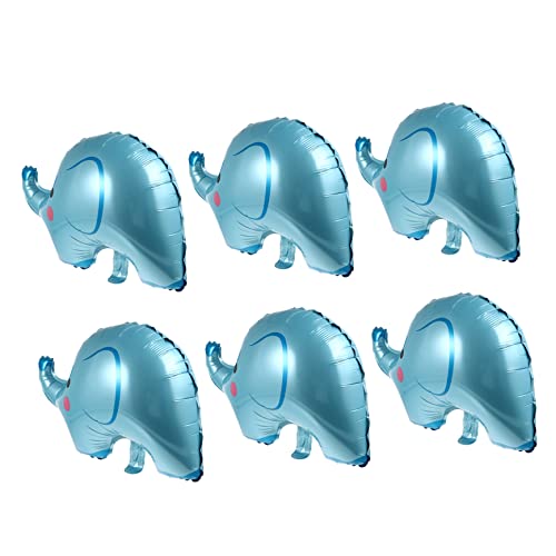 QUMIIRITY 6 Stück Elefant Aluminiumfolienballon Party Klein Babyballons Elefantenballon Karikatur Elefant Folienballons Luftballons Mit Dschungelmotiv Tierische Folienballons Blue QUMIIRITY 6 Stück Elefant Aluminiumfolienballon Party Klein Babyballons Elefantenballon Karikatur Elefant Folienballons Luftballons Mit Dschungelmotiv Tierische Folienballons Blue von QUMIIRITY