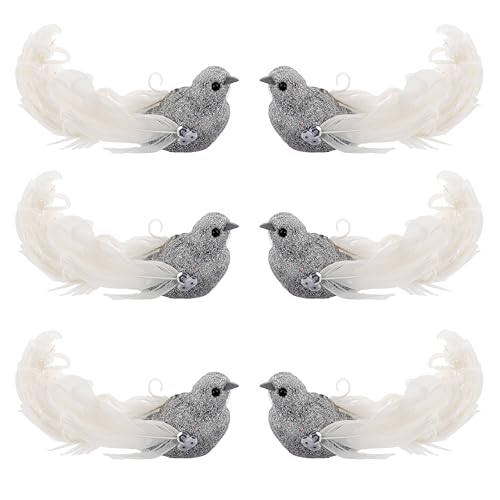 QUMIIRITY 6 Stück Künstliche Vögel Baumdekoration Vögel Künstliche Vogelfiguren Künstliche Vogeldekoration Simulierte Tiermodelle Baumvogeldekor Lebensechte Vogelmodelle QUMIIRITY 6 Stück Künstliche Vögel Baumdekoration Vögel Künstliche Vogelfiguren Künstliche Vogeldekoration Simulierte Tiermodelle Baumvogeldekor Lebensechte Vogelmodelle von QUMIIRITY