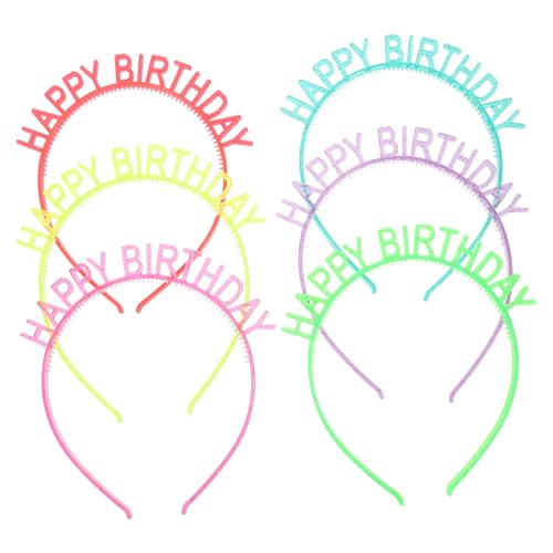 QUMIIRITY 6 Stück Leuchtendes Geburtstags-Stirnband leuchtender haarreif leuchtende haarbänder mädchen stirnbänder Kinderstirnband haarschmuck Kopf Geburtstag Haare zum Geburtstag Plastik QUMIIRITY 6 Stück Leuchtendes Geburtstags-Stirnband leuchtender haarreif leuchtende haarbänder mädchen stirnbänder Kinderstirnband haarschmuck Kopf Geburtstag Haare zum Geburtstag Plastik von QUMIIRITY