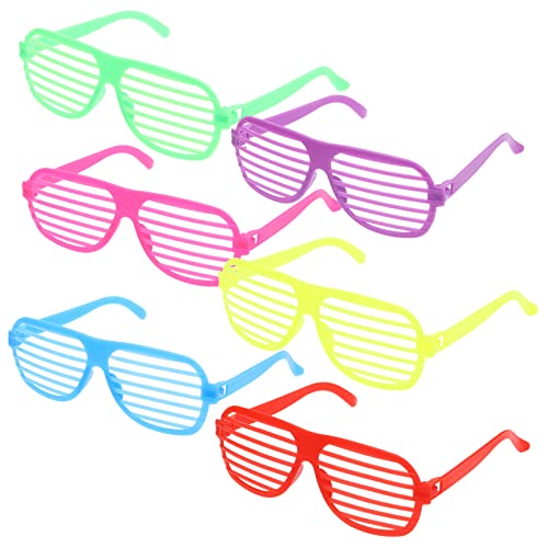 QUMIIRITY 6 Stück Party bevorzugt Brille ferngläser kinderferngläser sonnenrbille sonnenbrillen Cosplay-Brillen lustige Brille Jalousien für Partys Neon-Shutter-Farben Plastik QUMIIRITY 6 Stück Party bevorzugt Brille ferngläser kinderferngläser sonnenrbille sonnenbrillen Cosplay-Brillen lustige Brille Jalousien für Partys Neon-Shutter-Farben Plastik von QUMIIRITY