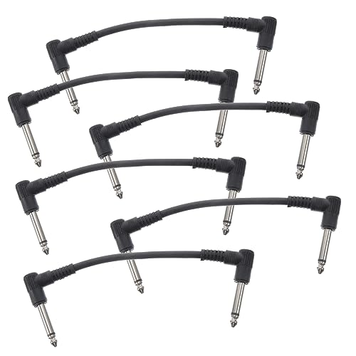 QUMIIRITY 6 Stück Zubehör für Musikinstrumente bass woofer Tastaturkabel Effektorkabel schlagzeug elektronisch Gitarren-Effektpedalkabel schlank Gitarrenpart Patchkabel Gitarren PVC Black QUMIIRITY 6 Stück Zubehör für Musikinstrumente bass woofer Tastaturkabel Effektorkabel schlagzeug elektronisch Gitarren-Effektpedalkabel schlank Gitarrenpart Patchkabel Gitarren PVC Black von QUMIIRITY
