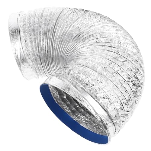 QUMIIRITY Aluminiumfolie Abluftschlauch Durchmesser Hitzebeständiger Verstärkter Lüftungsschlauch für Heizungs Lüftungs und Klimaanlagen Flexibel Langlebig Vielseitig Einsetzbar von QUMIIRITY