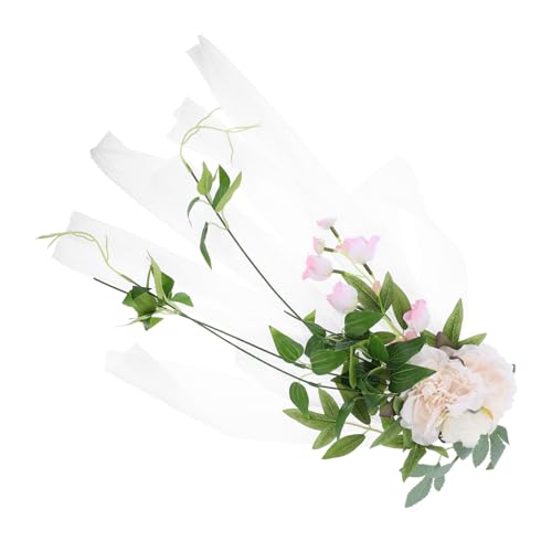 QUMIIRITY Realistische Hochzeit Stuhl Zurück Blume Insettia Stuhl Blume Hochzeit Gang Dekorationen von QUMIIRITY