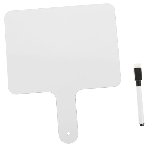 QUMIIRITY Handliches Dry Erase Paddle Teilig Doppelseitiges Kleines Whiteboard mit Glatter Oberfläche Abwischbare Schreibtafel für Klassenzimmer Voting Punktestand und Unterricht QUMIIRITY Handliches Dry Erase Paddle Teilig Doppelseitiges Kleines Whiteboard mit Glatter Oberfläche Abwischbare Schreibtafel für Klassenzimmer Voting Punktestand und Unterricht von QUMIIRITY