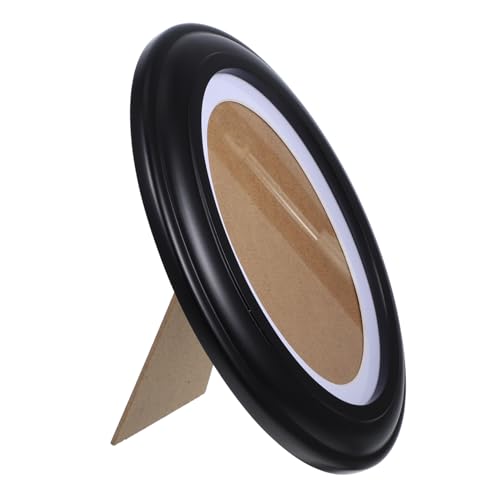 QUMIIRITY Holz Bilderrahmen Oval Für Tisch Deko Kreativer Eleganter Fotorahmen Aus Massivem Holz Für Hochzeiten Wohnräume Und Persönliche Erinnerungen Schwarz von QUMIIRITY