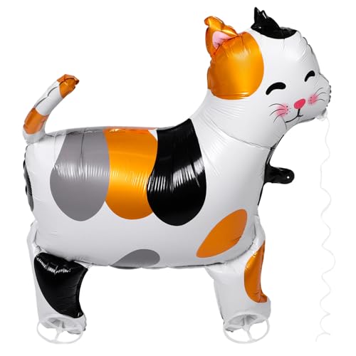 QUMIIRITY Selbststehendes Katzenballon-set Tier-geburtstagsdekoration Mit Rädern Realistischer Katzenballon Für Partyzubehör QUMIIRITY Selbststehendes Katzenballon-set Tier-geburtstagsdekoration Mit Rädern Realistischer Katzenballon Für Partyzubehör von QUMIIRITY