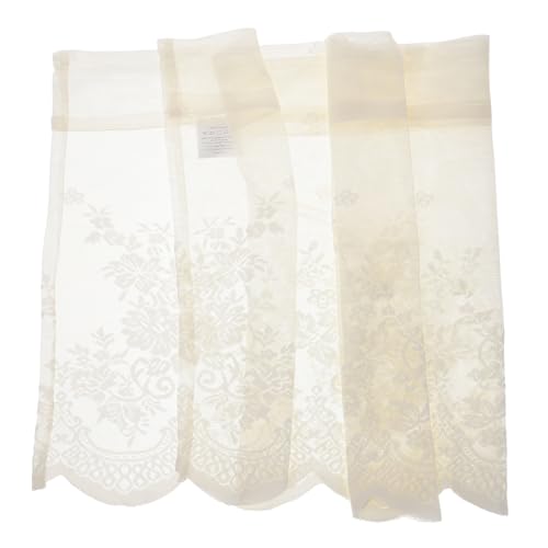 QUMIIRITY Kurzgardine aus Spitze Halbtransparent für Kinderzimmer Beige Fensterdekoration Lichtregulierung QUMIIRITY Kurzgardine aus Spitze Halbtransparent für Kinderzimmer Beige Fensterdekoration Lichtregulierung von QUMIIRITY