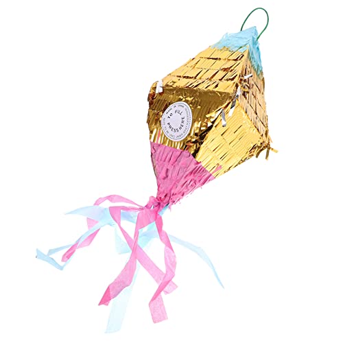 QUMIIRITY Pinata aus Aluminiumfolie Dekorationen Party -Taschen rautenförmig party zubehör partyzubehör fussball pinata Kreative Pinata geburtstagsfeier dekoration Papier von QUMIIRITY