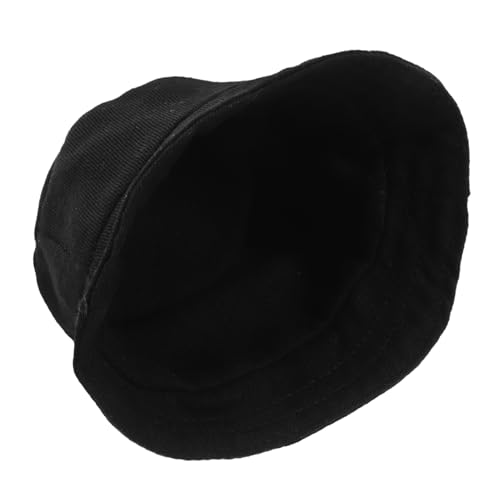 QUMIIRITY Puppenhut für Plüschpuppen Schwarzer Fischerhut für Partys und DIY Projekte Stilvolle Accessoires für Puppenkleidungszubehör und Fotografie von QUMIIRITY