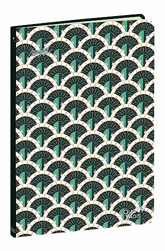 Quo Vadis - Kollektion: Marguy Adultes Carnet 21 Dots liniert, 15 x 21 cm - Graphik Pfau von Quo Vadis