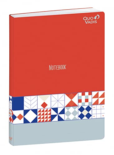 QUO VADIS - Kollektion: Nova, Notizbuch 15, liniert, 192 Seiten, weißes Papier Clairefontaine - weicher Einband aus Karton, Format 10 x 15 cm, Flagge von Quo Vadis