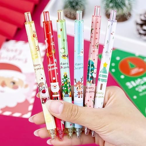 Weihnachten Kugelschreiber 12 Stück, Weihnachtsstifte Weihnachts Kleinigkeiten Mitgebsel Geschenke Stifte, 0.5mm Weihnachtskugelschreiber Schule Weihnachtsgeschenke Set für Studenten Kinder Kollegen Weihnachten Kugelschreiber 12 Stück, Weihnachtsstifte Weihnachts Kleinigkeiten Mitgebsel Geschenke Stifte, 0.5mm Weihnachtskugelschreiber Schule Weihnachtsgeschenke Set für Studenten Kinder Kollegen von QUOHE