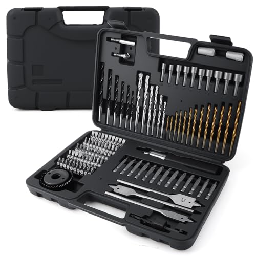 QUOTRE Accessories Professional 111 Tlg, Werkzeugset Mit Twist Drill Bits Und Schraubendrehern, Bohrer-Set Aus Hochgeschwindigkeitsstahl, Für Holz, Kunststoff Und Metall. von QUOTRE