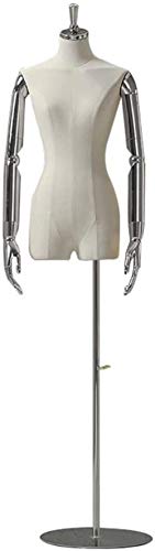 QUSYZD Schaufensterpuppenkörper Weibliche Modelle Dummy-Torso Zeigt Büste Schneiderin Modedesignerin Kleidung Display-Puppen,A-Einheitsgröße,A-One Size QUSYZD Schaufensterpuppenkörper Weibliche Modelle Dummy-Torso Zeigt Büste Schneiderin Modedesignerin Kleidung Display-Puppen,A-Einheitsgröße,A-One Size von QUSYZD