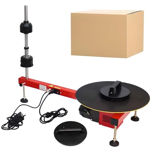 Electric Stretch Flat Film Wraping Machine, Stretchfilmspender mit 40 cm Plattenspieler und 45 cm Wickelstange, Speed 30 U/min für Stretch Film Wrap Roll innerhalb von 70 cm Electric Stretch Flat Film Wraping Machine, Stretchfilmspender mit 40 cm Plattenspieler und 45 cm Wickelstange, Speed 30 U/min für Stretch Film Wrap Roll innerhalb von 70 cm von QUTBAG
