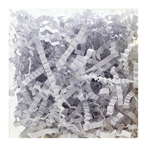 QUXVUIS Bastgras, recycelbar, zerkleinertes Papier, auffällig, perfekte DIY Konfetti Party Dekoration für das Schulklassenzimmer, Weiß von QUXVUIS