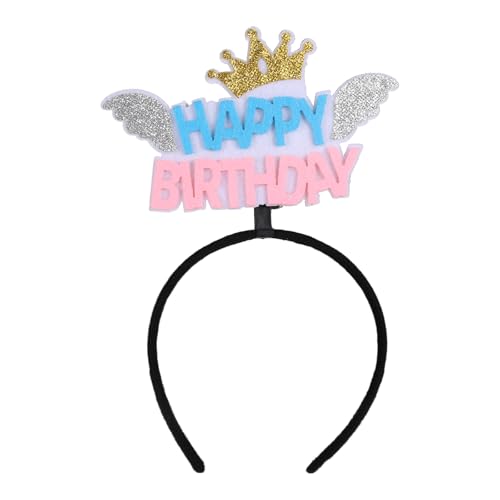QUXVUIS Geburtstagskrone, auffälliges und schönes Partyzubehör, langlebig und robust, alles Gute zum Geburtstag Stirnband, Hut, leicht im Gewicht, Blau Rosa, 1 Stück, 9.6 Zoll QUXVUIS Geburtstagskrone, auffälliges und schönes Partyzubehör, langlebig und robust, alles Gute zum Geburtstag Stirnband, Hut, leicht im Gewicht, Blau Rosa, 1 Stück, 9.6 Zoll von QUXVUIS