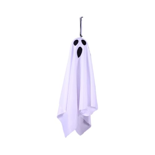 QUXVUIS Happy Halloween LED Anhänger, festlicher Geist, LED, leuchtend, zum Aufhängen, Forghost, Horror Requisiten, Stoff, Garten, Weiß QUXVUIS Happy Halloween LED Anhänger, festlicher Geist, LED, leuchtend, zum Aufhängen, Forghost, Horror Requisiten, Stoff, Garten, Weiß von QUXVUIS