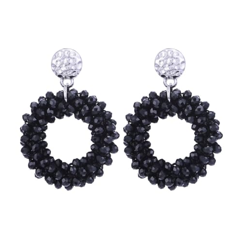 QUXVUIS Modische Damen Ohrringe, auffällig und leicht, für alle Gelegenheiten. Exquisite gewebte Ohrringe, elegant, Schwarz QUXVUIS Modische Damen Ohrringe, auffällig und leicht, für alle Gelegenheiten. Exquisite gewebte Ohrringe, elegant, Schwarz von QUXVUIS