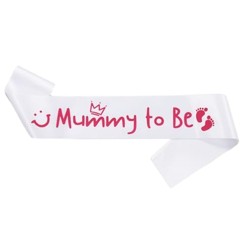 QUXVUIS Party Satin Schärpe, attraktive Dekoration für die Hochzeit, sei eine Satin Schärpe, die die Braut weich tragen möchte, ein Geschenk, das Spaß macht, Weiß Rot, Typ3, 30 Zoll von QUXVUIS
