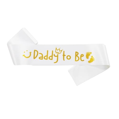 QUXVUIS Party Satin Schärpe, attraktive Dekoration für die Hochzeit, sei eine Satin Schärpe, die die Braut weich tragen möchte, ein Geschenk, das Spaß macht, Weißgold, Typ8, 30 Zoll von QUXVUIS