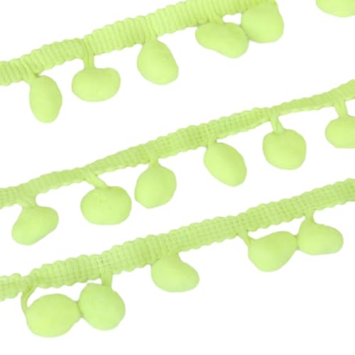 QUXVUIS Praktisches Pom Borte Kugel Fransenband, breite Anwendung, mehrere Farben erhältlich, 5 Yards, Pom Ball Spitze, Polyester, einfach, Fluoreszierendes Gelb QUXVUIS Praktisches Pom Borte Kugel Fransenband, breite Anwendung, mehrere Farben erhältlich, 5 Yards, Pom Ball Spitze, Polyester, einfach, Fluoreszierendes Gelb von QUXVUIS