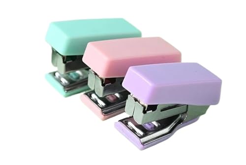 QVCTADPC Stapler for Papierdatei Metal Stapler Set mit 500pcs 10# Staples Cute Stationerys Kits School Office Binding Supplies(Green) von QVCTADPC