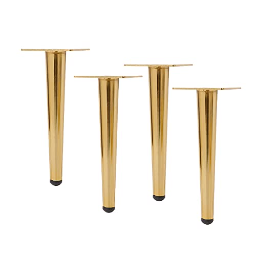 QWEASDF 4 Stück Ersatz Möbelfüße Metall, Gold Möbelfüsse, DIY Möbel Füße Tischbeine Schrankfüße, Bett für Stühle, Schrank und Sofa, andere Möbelbeine, Gold,12cm/4.72in QWEASDF 4 Stück Ersatz Möbelfüße Metall, Gold Möbelfüsse, DIY Möbel Füße Tischbeine Schrankfüße, Bett für Stühle, Schrank und Sofa, andere Möbelbeine, Gold,12cm/4.72in von QWEASDF