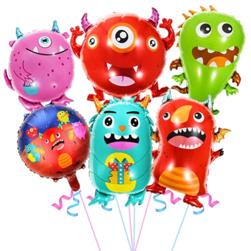 6PCS Monster Geburtstag Party Ballon, Monster Kinder Deko Luftballons,Alien Monster Geburtstags Deko Luftballon,Monster Folienballon Alien Theme für Jungen Mädchen Monster Thema 6PCS Monster Geburtstag Party Ballon, Monster Kinder Deko Luftballons,Alien Monster Geburtstags Deko Luftballon,Monster Folienballon Alien Theme für Jungen Mädchen Monster Thema von QWEPU