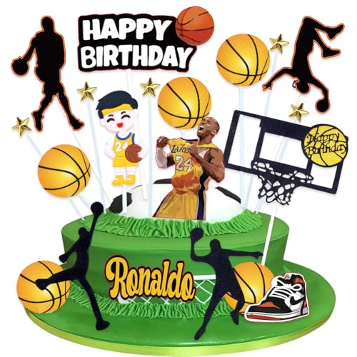Basketball-Tortenaufsatz,Basketball-Kuchendekoration,20PCS Sport-Tortenaufsatz, Basketball-Thema,Tortendeko Geburtstag Junge, Cake Topper für Kinder Man Basketball Party Dekorationen Basketball-Tortenaufsatz,Basketball-Kuchendekoration,20PCS Sport-Tortenaufsatz, Basketball-Thema,Tortendeko Geburtstag Junge, Cake Topper für Kinder Man Basketball Party Dekorationen von QWEPU
