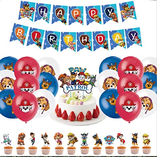 Luftballons,Geburtstag Dekoration Set, Party Supplies,Happy Birthday Deko Ballons Banner für Geburtstag Party Dekorationen von QWEPU