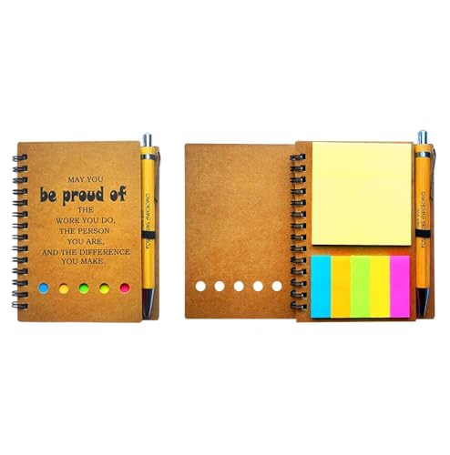 1Pcs Inspirierendes Spiralnotizbuch tragbare Mitarbeiter Massenjournale mit Haftnotizstift für Lehrer Studenten Freunde Kollegen ehrenamtliche Krankenschwestern und Familie Dankeschön-Geschenke 1Pcs Inspirierendes Spiralnotizbuch tragbare Mitarbeiter Massenjournale mit Haftnotizstift für Lehrer Studenten Freunde Kollegen ehrenamtliche Krankenschwestern und Familie Dankeschön-Geschenke von QWFHOME