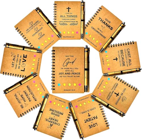 Christliche Notizbuch Geschenke Gebetstagebuch in großen Mengen Geschenke Anbetung Christian für Lehrer Studenten Kirche Bibelvers Stiften Kirche Bibelstudiengruppen Freunde Kollegen Kirchenfamilien von QWFHOME