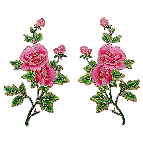 Applikationen für Kleidung, bestickte Blumenstoff, bestickte Applikationen, zum Aufnähen oder Aufbügeln Applikationen für Kleidung, bestickte Blumenstoff, bestickte Applikationen, zum Aufnähen oder Aufbügeln von QWFVHJ