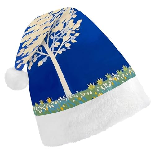 QWJKM The White Tree Weihnachtsmannmütze, weich, bequem, für Weihnachten, lustig, festlich, Weihnachtsmütze für Erwachsene QWJKM The White Tree Weihnachtsmannmütze, weich, bequem, für Weihnachten, lustig, festlich, Weihnachtsmütze für Erwachsene von QWJKM