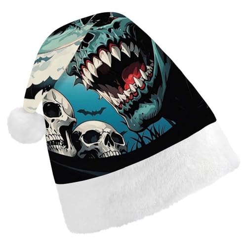 QWJKM Vampirzähne, Weihnachtsmannmütze, weich, bequem, für Weihnachten, lustige, festliche Weihnachtsmütze für Erwachsene QWJKM Vampirzähne, Weihnachtsmannmütze, weich, bequem, für Weihnachten, lustige, festliche Weihnachtsmütze für Erwachsene von QWJKM