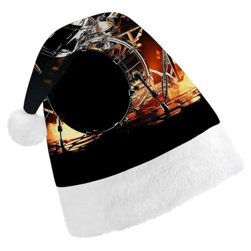 QWJKM Weihnachtsmütze für Schlagzeuger, weich, bequem, für Weihnachten, lustig, festlich, Weihnachtsmütze für Erwachsene QWJKM Weihnachtsmütze für Schlagzeuger, weich, bequem, für Weihnachten, lustig, festlich, Weihnachtsmütze für Erwachsene von QWJKM