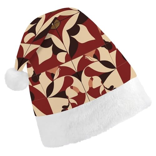QWJKM Weihnachtsmütze in Hellbeige und Rot, weich, bequem, für Weihnachten, lustig, festlich, Weihnachtsmütze für Erwachsene QWJKM Weihnachtsmütze in Hellbeige und Rot, weich, bequem, für Weihnachten, lustig, festlich, Weihnachtsmütze für Erwachsene von QWJKM