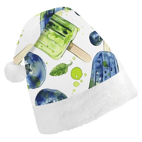 QWJKM Weihnachtsmütze mit Blaubeeren und Minze, weich, bequem, für Weihnachten, lustig, festlich, Weihnachtsmütze für Erwachsene QWJKM Weihnachtsmütze mit Blaubeeren und Minze, weich, bequem, für Weihnachten, lustig, festlich, Weihnachtsmütze für Erwachsene von QWJKM