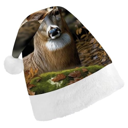 QWJKM Weihnachtsmütze mit Camouflage-Hirsch, weich, bequem, für Weihnachten, lustige, festliche Weihnachtsmütze für Erwachsene QWJKM Weihnachtsmütze mit Camouflage-Hirsch, weich, bequem, für Weihnachten, lustige, festliche Weihnachtsmütze für Erwachsene von QWJKM