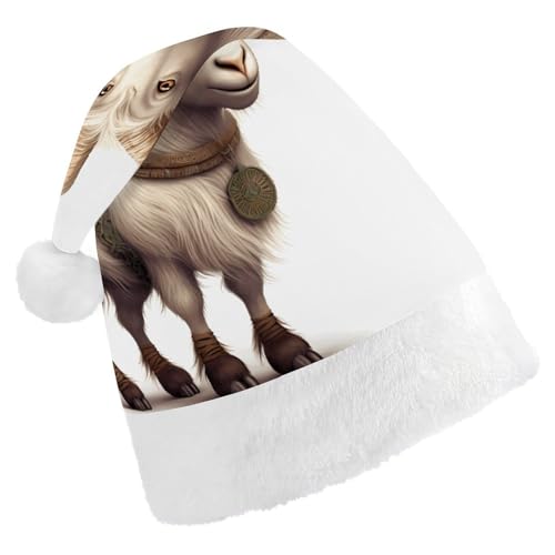 QWJKM Weihnachtsmütze mit Sternzeichen-Schaf, weich, bequem, für Weihnachten, lustig, festlich, Weihnachtsmütze für Erwachsene QWJKM Weihnachtsmütze mit Sternzeichen-Schaf, weich, bequem, für Weihnachten, lustig, festlich, Weihnachtsmütze für Erwachsene von QWJKM